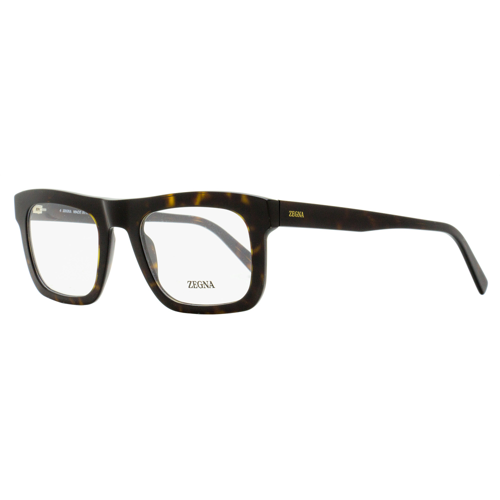 Zegna Bold Rectangular Eyeglasses EZ5276 052 Dark Havana 52mm